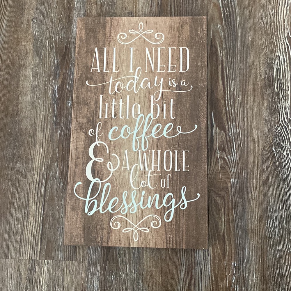 Coffee & Blessings Sign - Picture 5 of 5